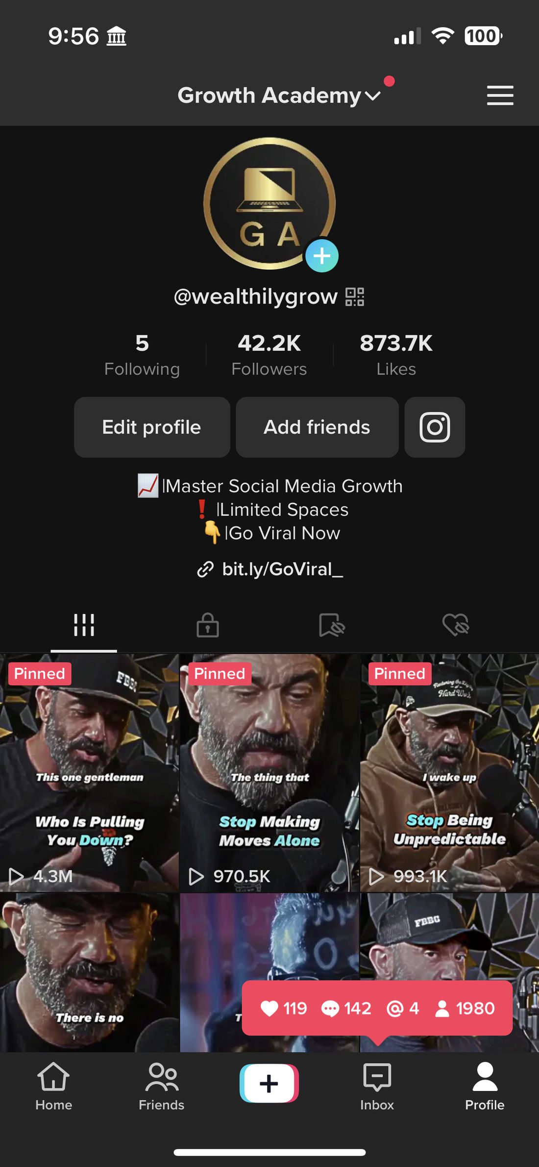 Profile on April 23, 2023.
