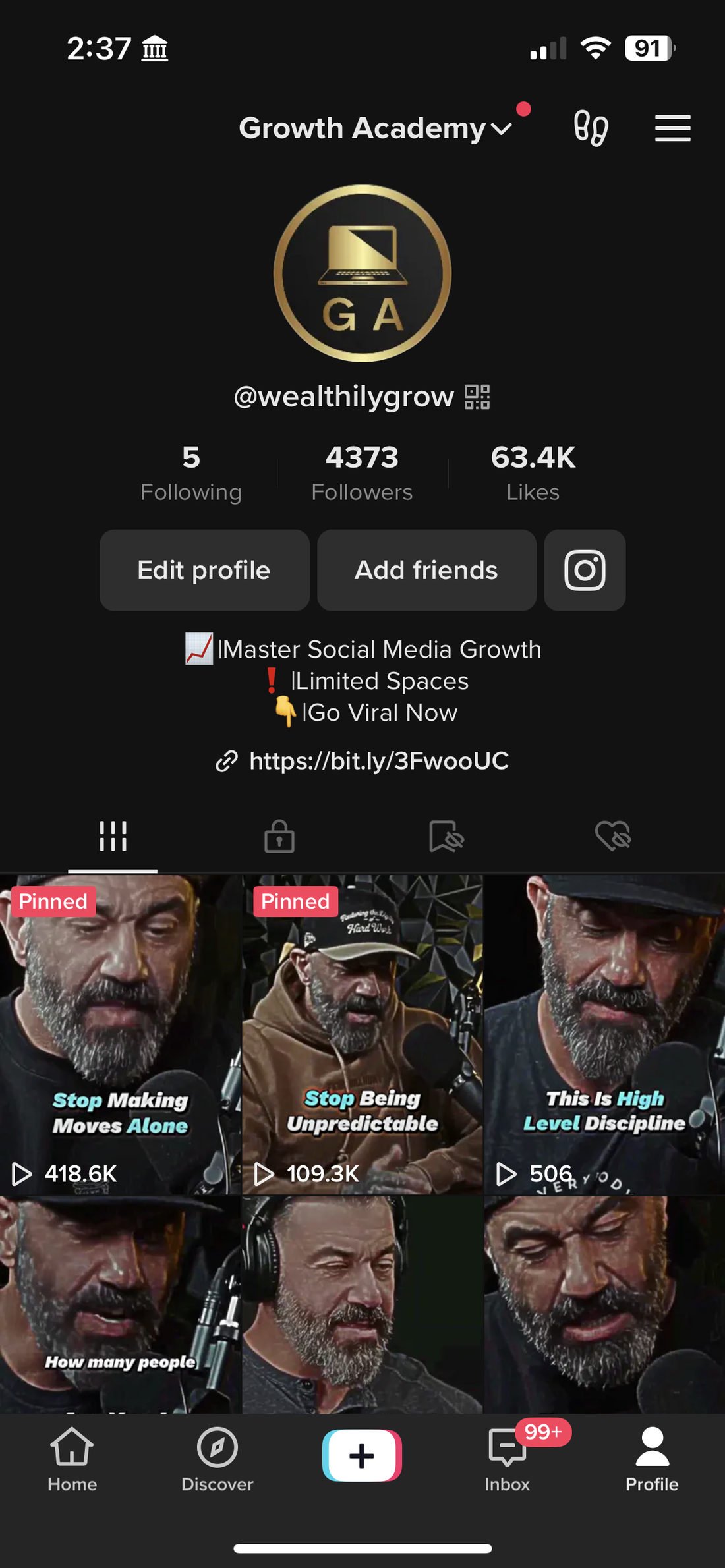 Profile on April 8, 2023.